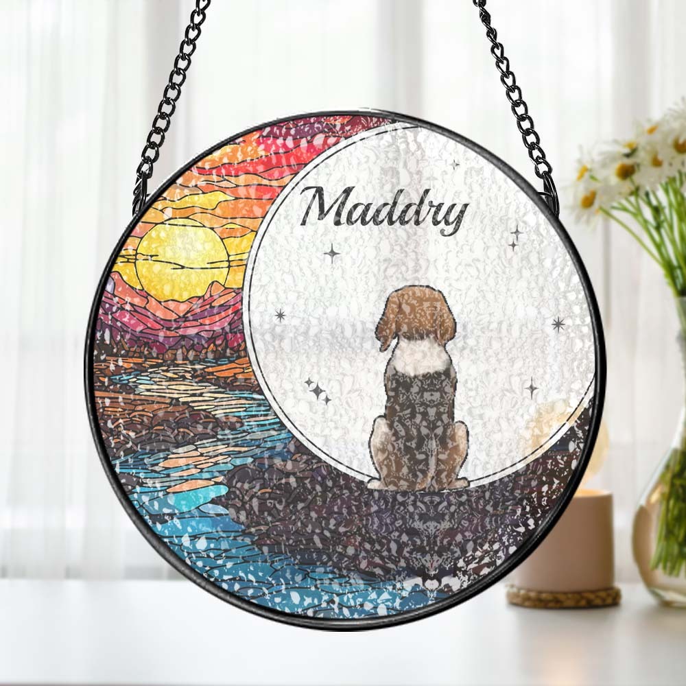 Attrape-soleil Personnalisé En Vitrail Pour Animaux De Compagnie Attrape-soleil Personnalisé Pour Fenêtre Pour Amoureux Des Animaux De Compagnie - Mug Personnalisé