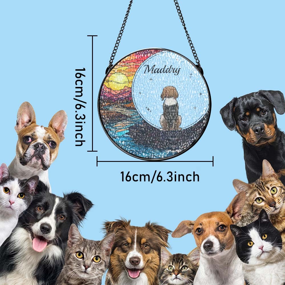 Attrape-soleil Personnalisé En Vitrail Pour Animaux De Compagnie Attrape-soleil Personnalisé Pour Fenêtre Pour Amoureux Des Animaux De Compagnie - Mug Personnalisé