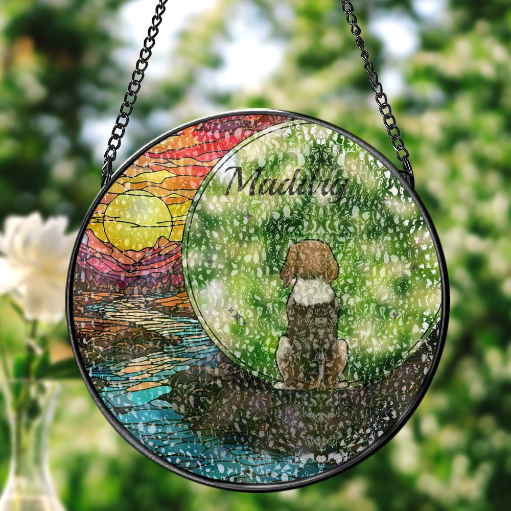 Attrape-soleil Personnalisé En Vitrail Pour Animaux De Compagnie Attrape-soleil Personnalisé Pour Fenêtre Pour Amoureux Des Animaux De Compagnie - Mug Personnalisé