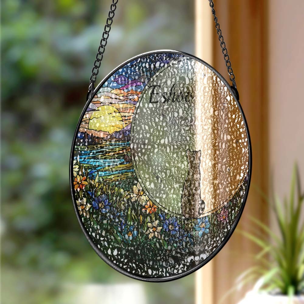 Attrape-soleil Personnalisé En Vitrail Pour Animaux De Compagnie Attrape-soleil Personnalisé Pour Fenêtre Pour Amoureux Des Animaux De Compagnie - Mug Personnalisé