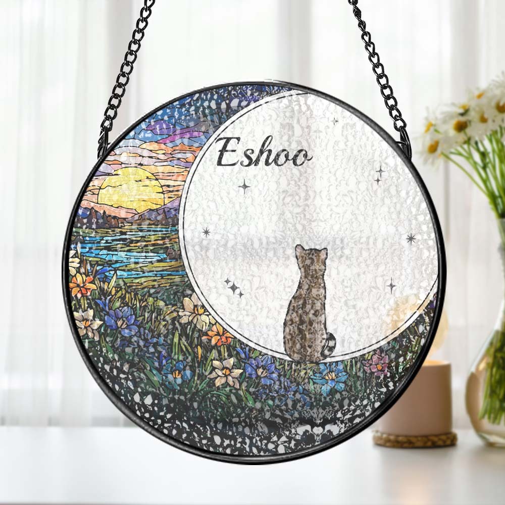 Attrape-soleil Personnalisé En Vitrail Pour Animaux De Compagnie Attrape-soleil Personnalisé Pour Fenêtre Pour Amoureux Des Animaux De Compagnie - Mug Personnalisé