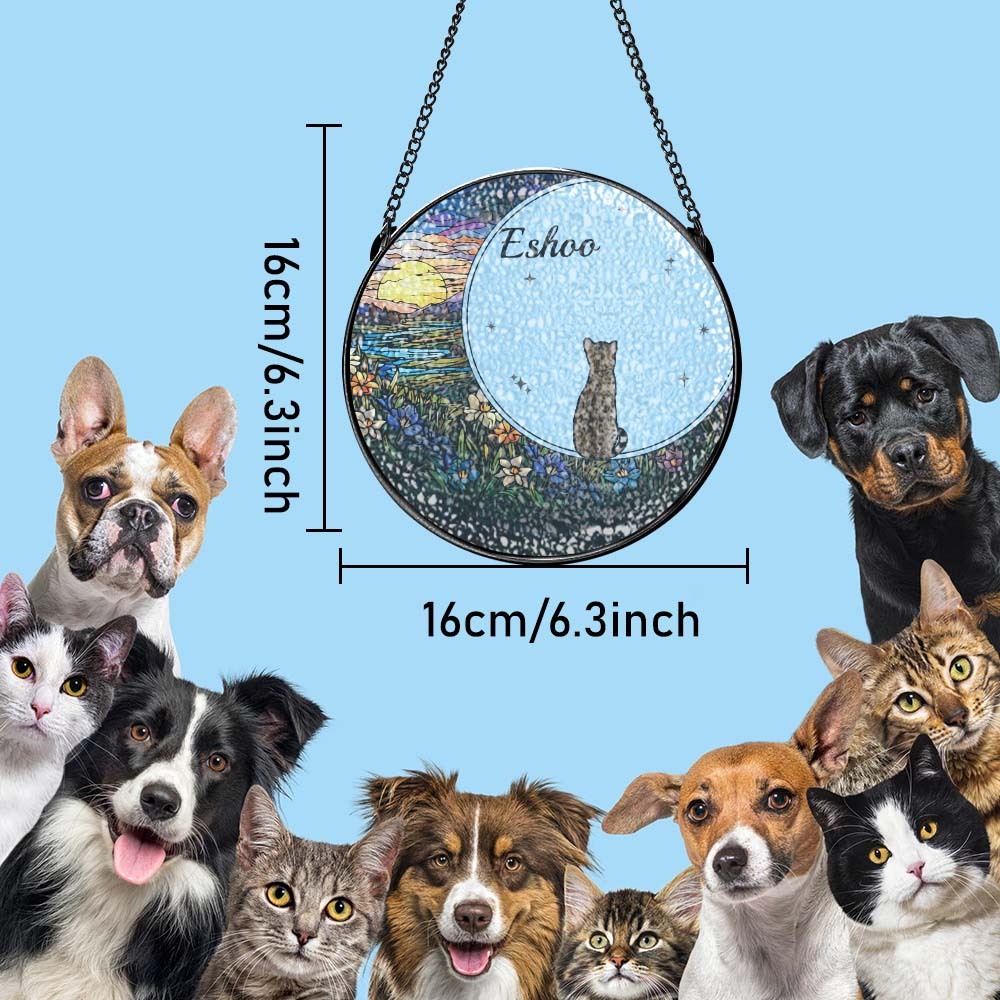 Attrape-soleil Personnalisé En Vitrail Pour Animaux De Compagnie Attrape-soleil Personnalisé Pour Fenêtre Pour Amoureux Des Animaux De Compagnie - Mug Personnalisé
