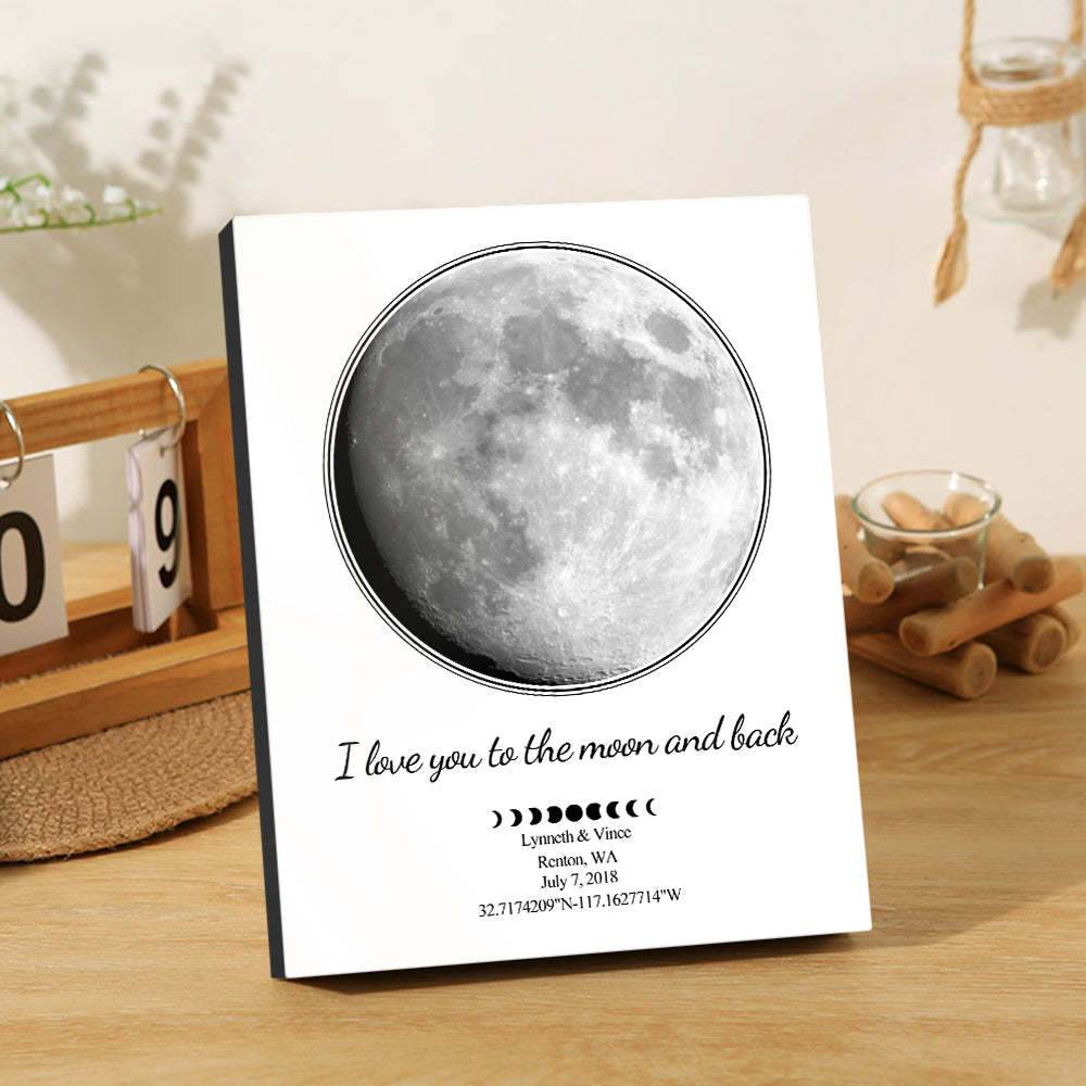 Cadeau D’anniversaire D’impression De Phase De Lune Personnalisé - Mug Personnalisé