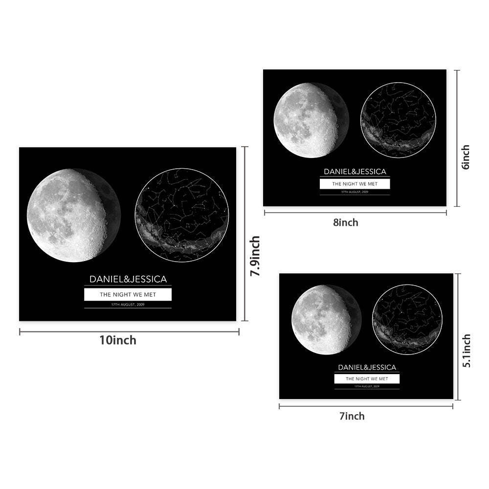Cadeau D’anniversaire D’impression De Phase De Lune Personnalisé - Mug Personnalisé