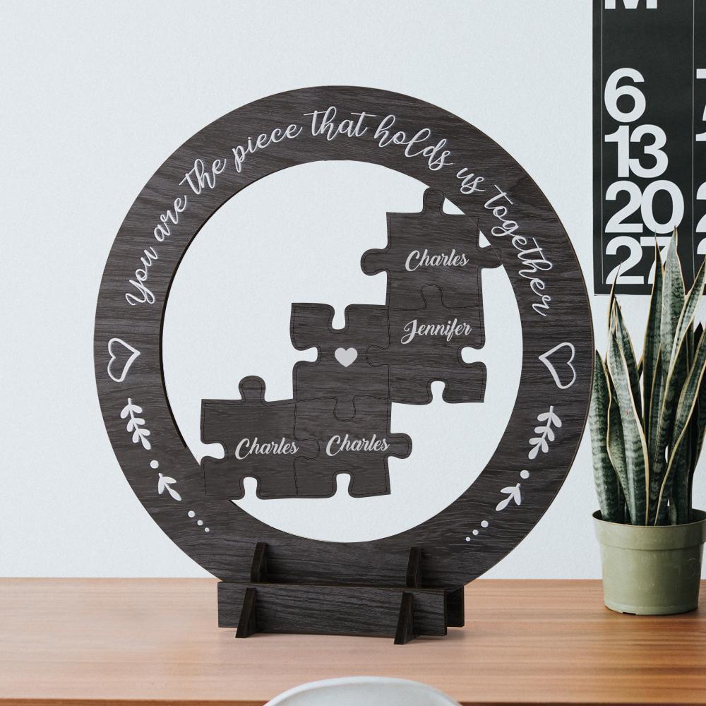 Cadeau De Fête Des Mères Cadre De Fête Des Mères En Bois Rond Personnalisé - Mug Personnalisé