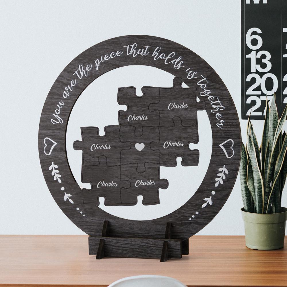 Cadeau De Fête Des Mères Cadre De Fête Des Mères En Bois Rond Personnalisé - Mug Personnalisé
