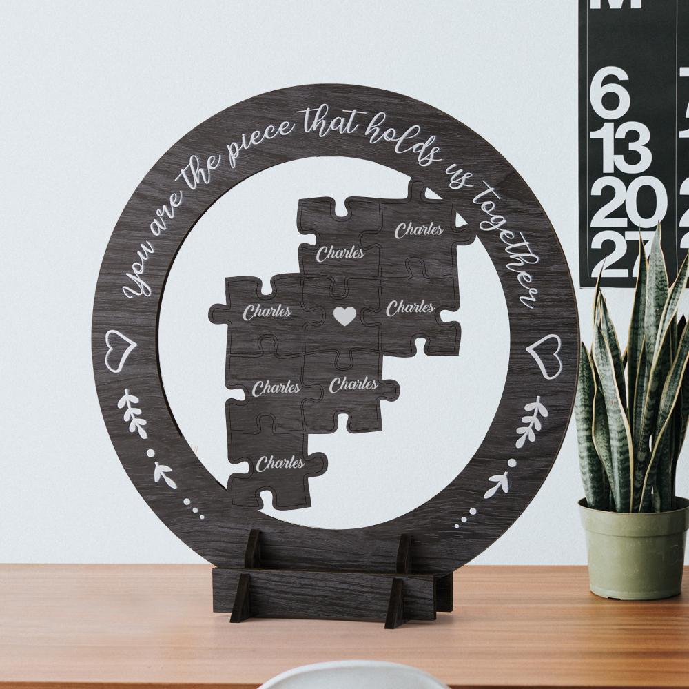 Cadeau De Fête Des Mères Cadre De Fête Des Mères En Bois Rond Personnalisé - Mug Personnalisé