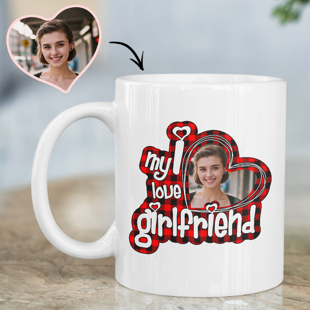 Tasse De Saint-valentin J'aime Ma Tasse De Petit Ami J'aime Ma Tasse De Petite Amie Tasse Personnalisée Pour Couple