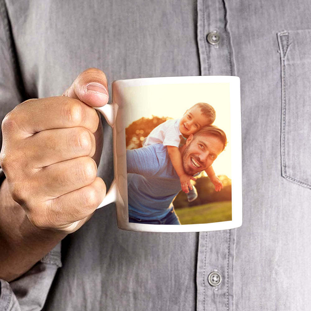 Cadeau De Fête Des Pères Tasse Photo Personnalisée Tasse De Visage Personnalisée Tasse Photo Pour Papa - Mug Personnalisé