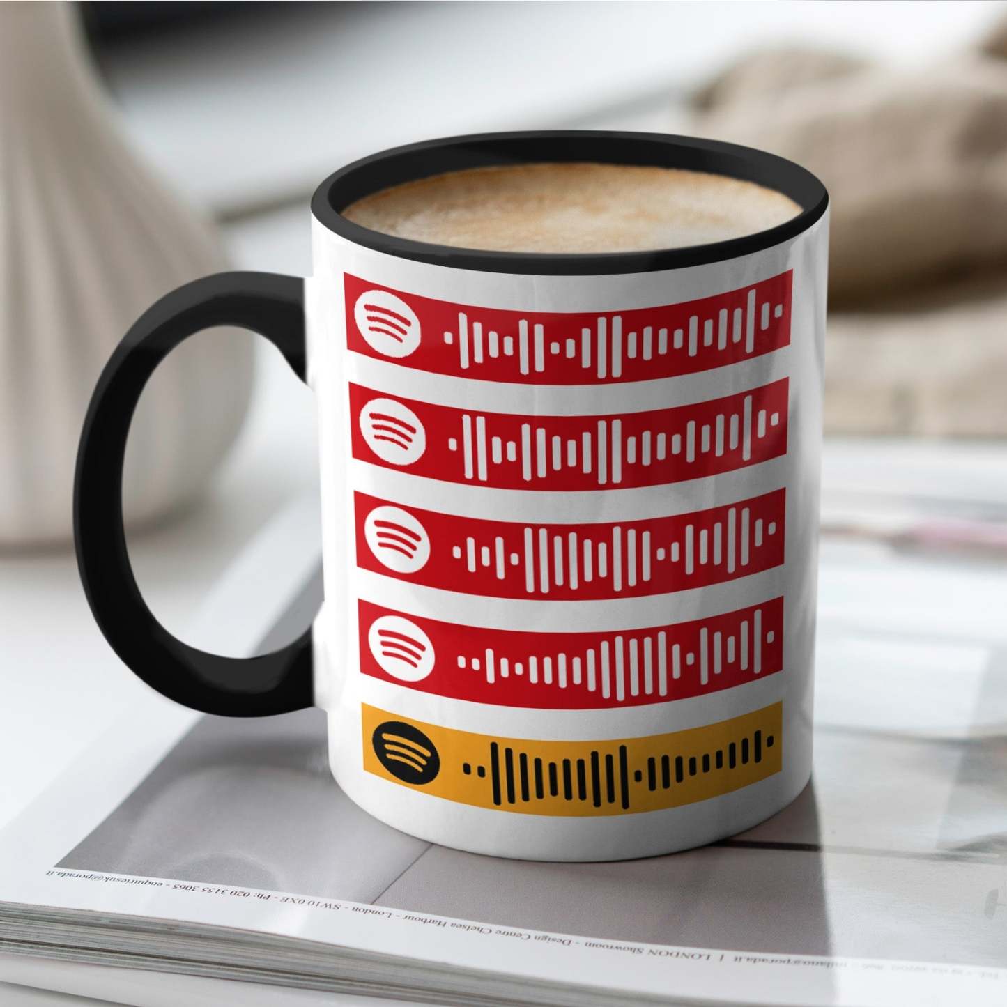 Tasses Spotify Personnalisées, Tasse De Photos, Tasse De Musique Personnalisée Pour Amoureux - Mug Personnalisé