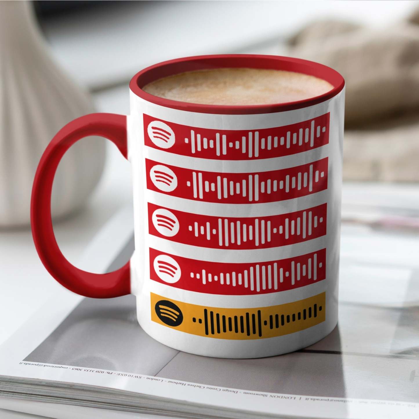 Tasses Spotify Personnalisées, Tasse De Photos, Tasse De Musique Personnalisée Pour Amoureux - Mug Personnalisé