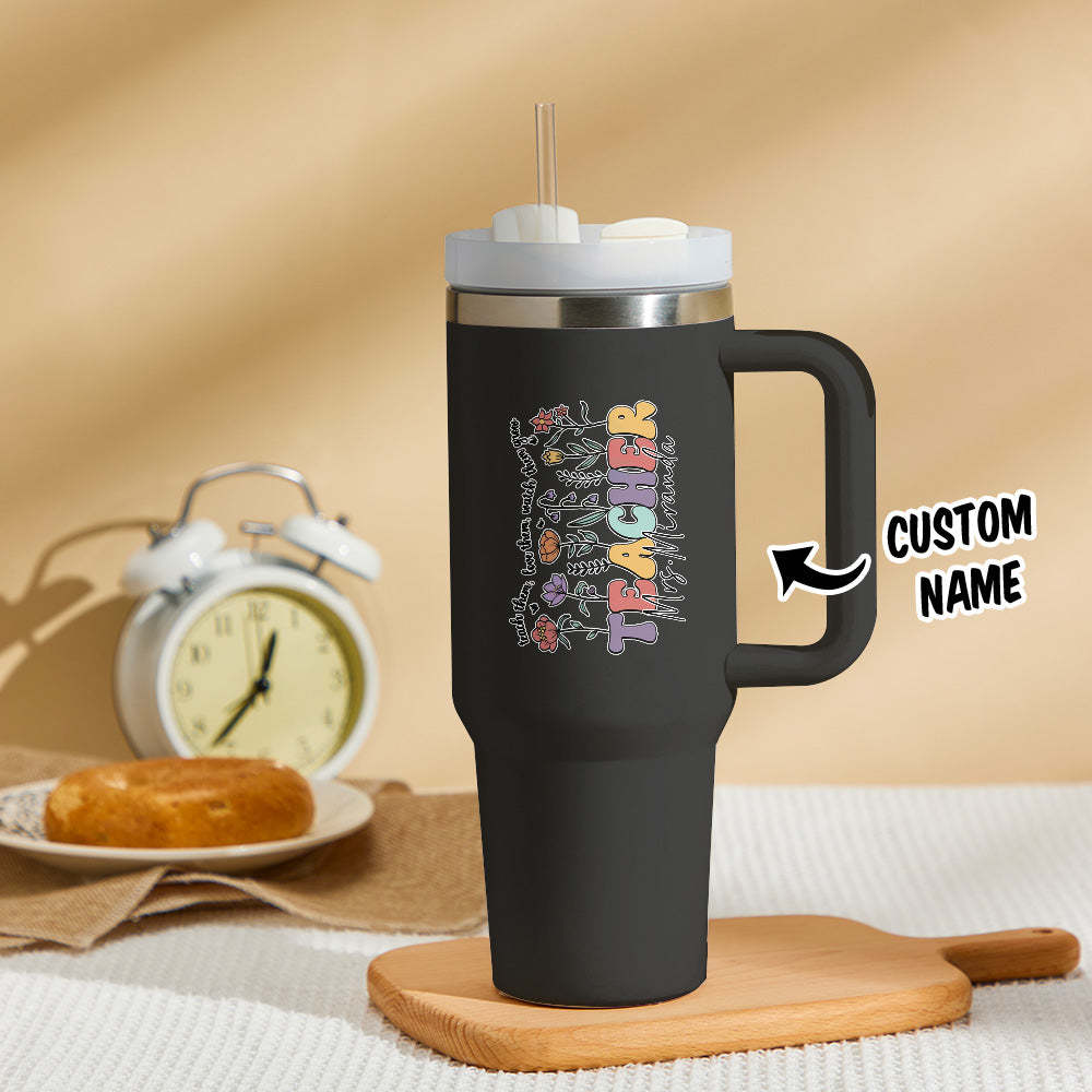 Cadeau Personnalisé De Rentrée Scolaire Pour Enseignant 40oz - Mug Personnalisé