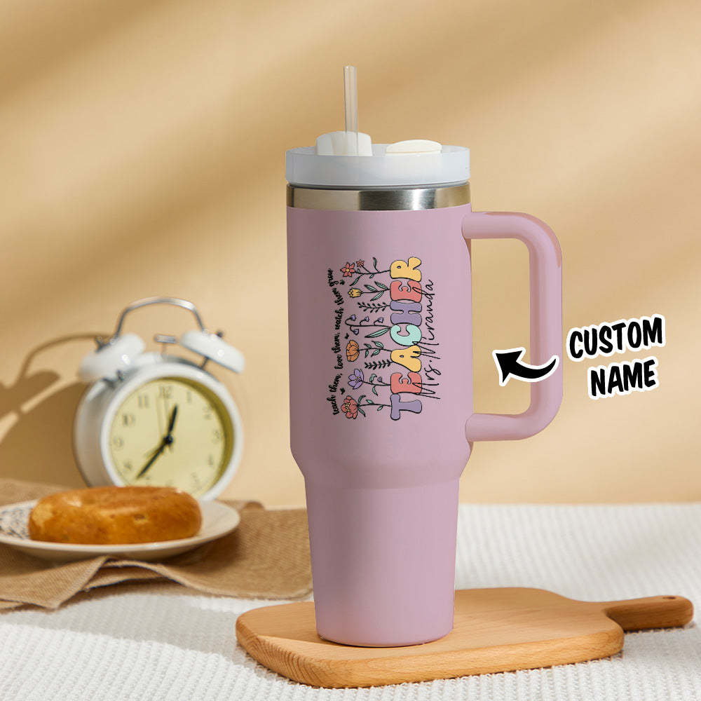 Cadeau Personnalisé De Rentrée Scolaire Pour Enseignant 40oz - Mug Personnalisé