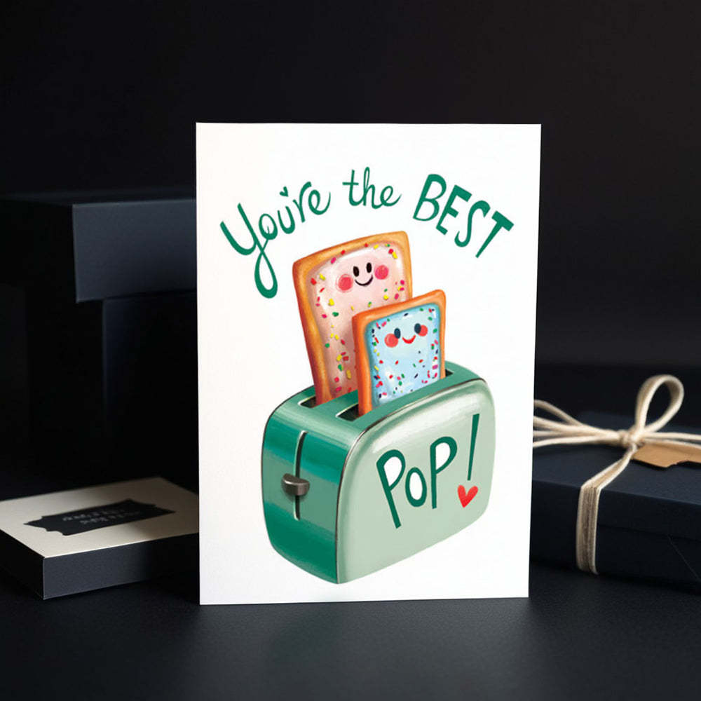 Carte De Fête Des Pères, Carte D'anniversaire Pour Papa, Meilleure Carte Pop Pour Papa, Carte D'anniversaire Pour Père - Mug Personnalisé