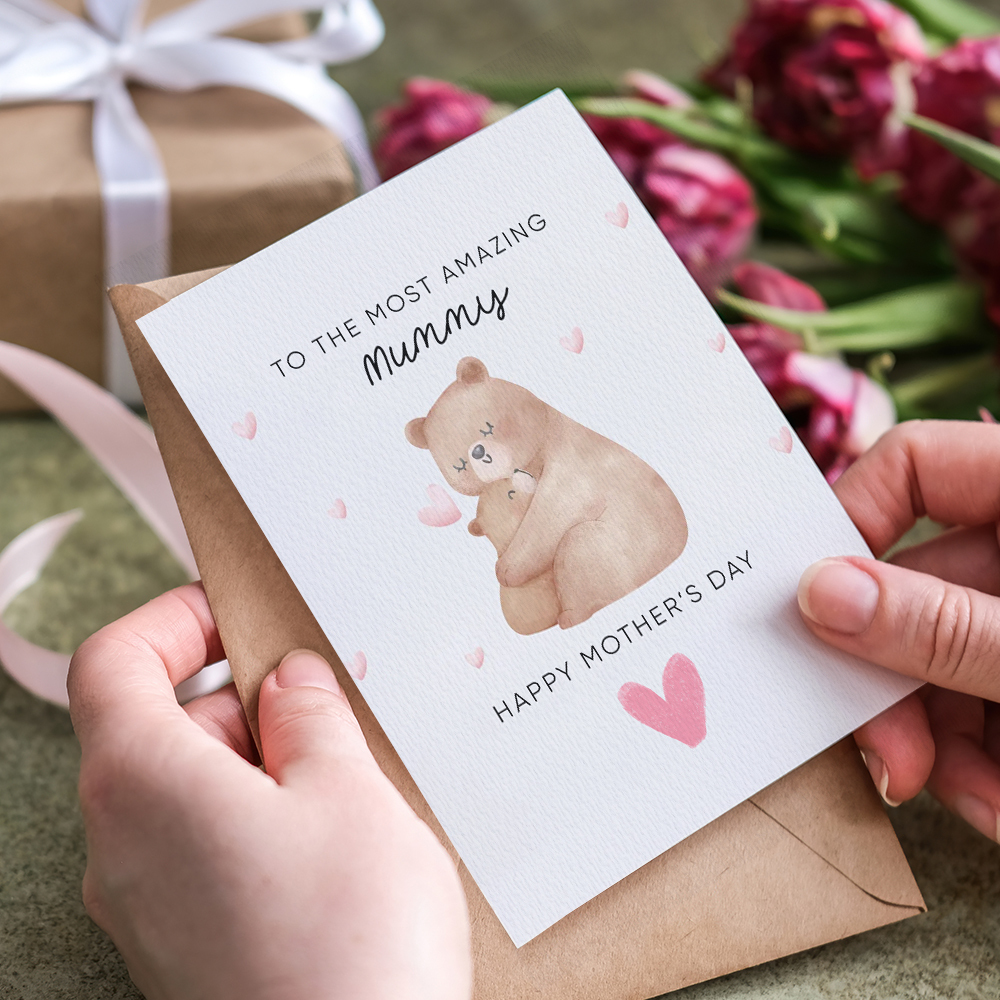 Carte De Fête Des Mères Heureuse Carte De Fête Des Mères Carte Pour Maman Carte De Fête De Maman - Mug Personnalisé