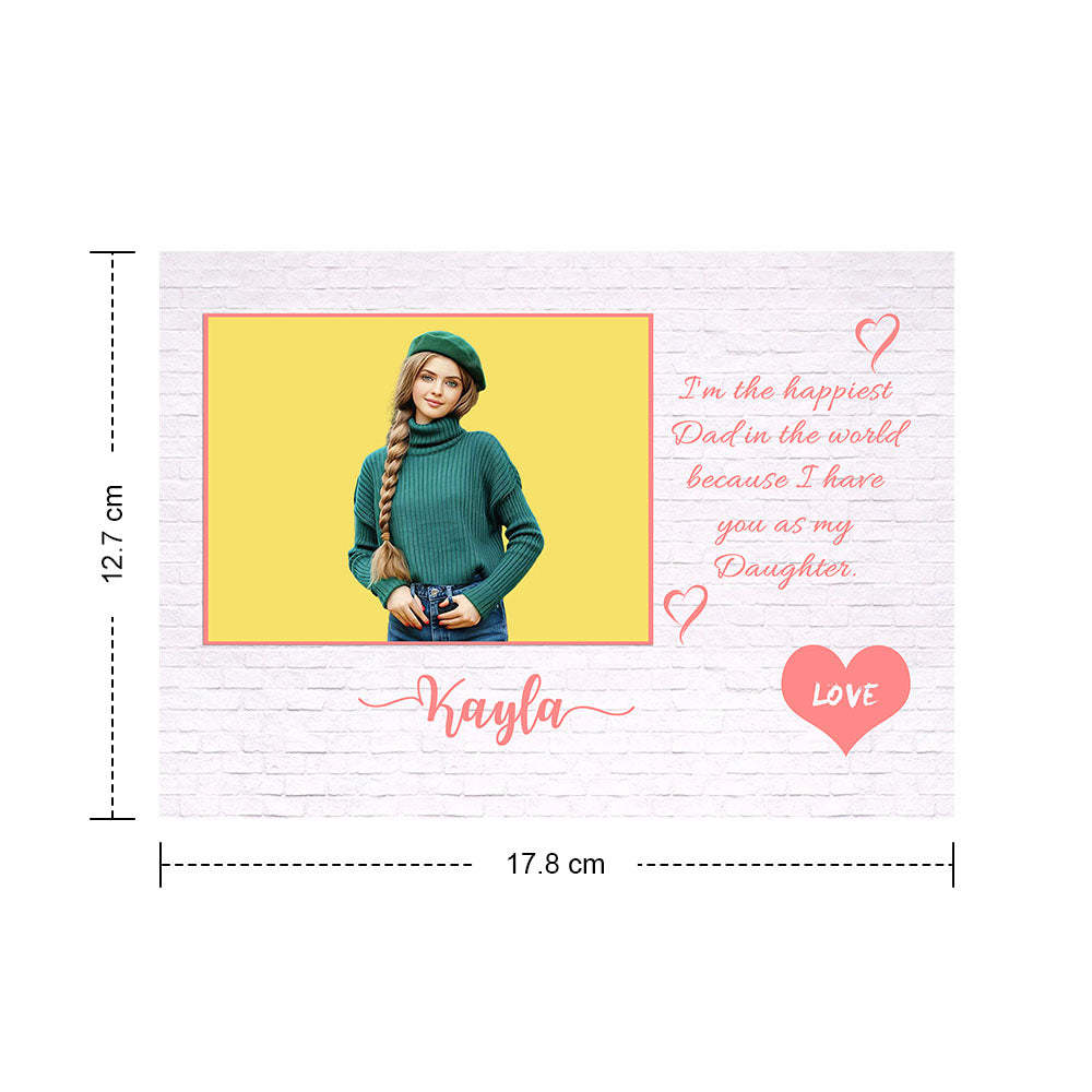 Poupée Au Crochet Personnalisée À Partir De Photos Faites À La Main, Cadeaux Pour Fille De Papa Avec Carte Nominative Personnalisée - Mug Personnalisé