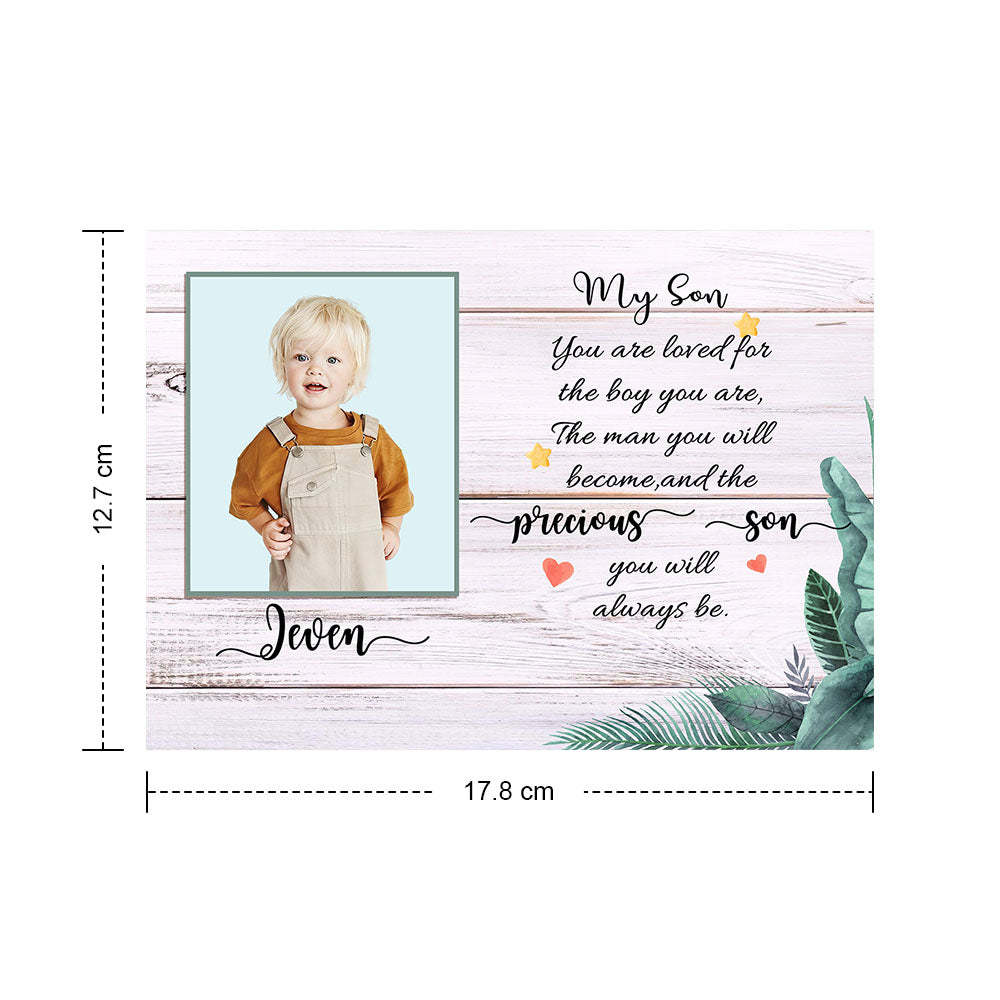 Poupée Au Crochet Personnalisée À Partir De Photos Faites À La Main, Cadeaux Pour Fils Avec Carte Nominative Personnalisée - Mug Personnalisé