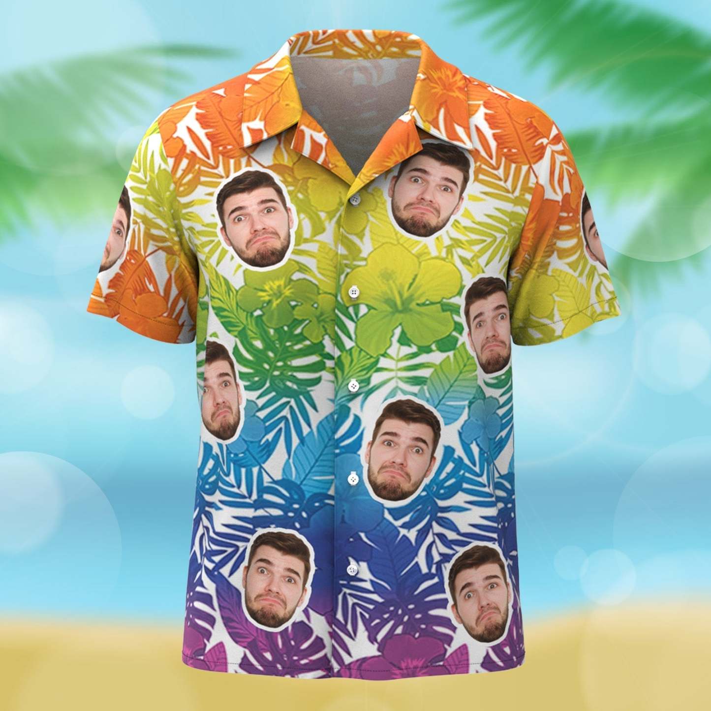 Chemise Photo Personnalisée Visage Personnalisé Chemise Hawaïenne Cadeaux Photo Personnalisés - Mug Personnalisé