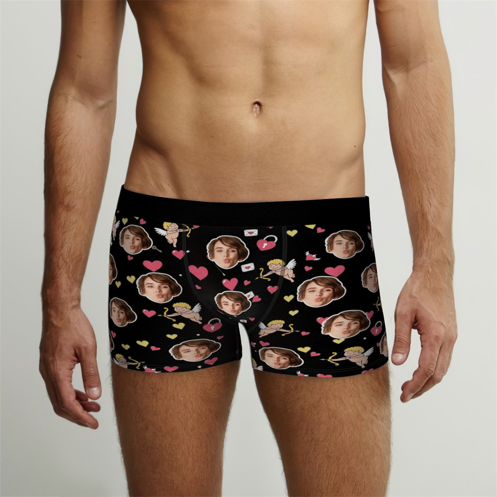 Sous-vêtements Photo Personnalisés Pour Amoureux/amoureuse, Sous-vêtements Cupidon Personnalisés, Cadeau De Sous-vêtements Photo Pour Amoureux/amoureuse - Mug Personnalisé