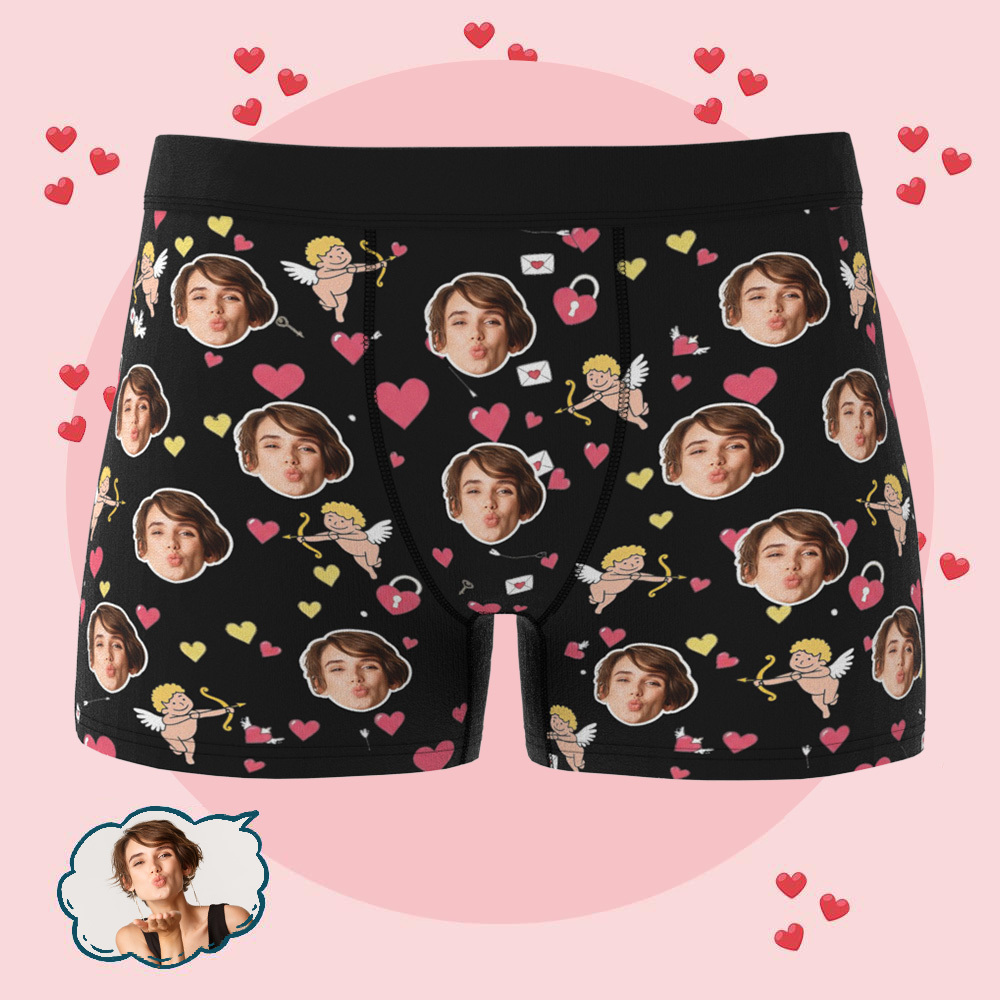 Sous-vêtements Photo Personnalisés Pour Amoureux/amoureuse, Sous-vêtements Cupidon Personnalisés, Cadeau De Sous-vêtements Photo Pour Amoureux/amoureuse - Mug Personnalisé