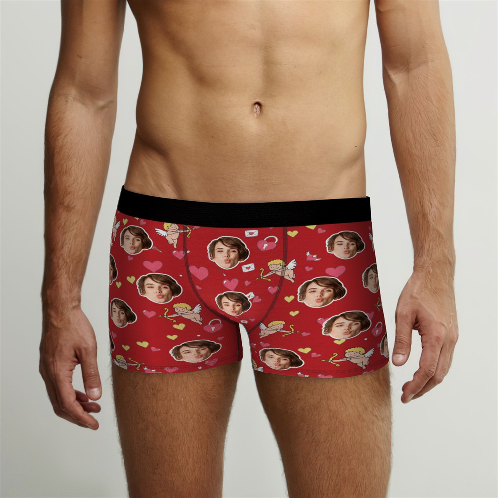 Sous-vêtements Photo Personnalisés Pour Amoureux/amoureuse, Sous-vêtements Cupidon Personnalisés, Cadeau De Sous-vêtements Photo Pour Amoureux/amoureuse - Mug Personnalisé