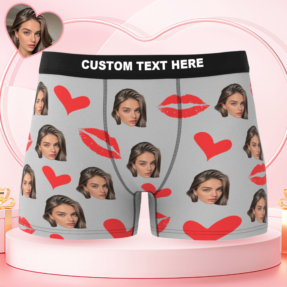 Sous-vêtements Personnalisés Avec Photo, Culottes À Lèvres Rouges Personnalisées, Culottes Avec Photo - Mug Personnalisé