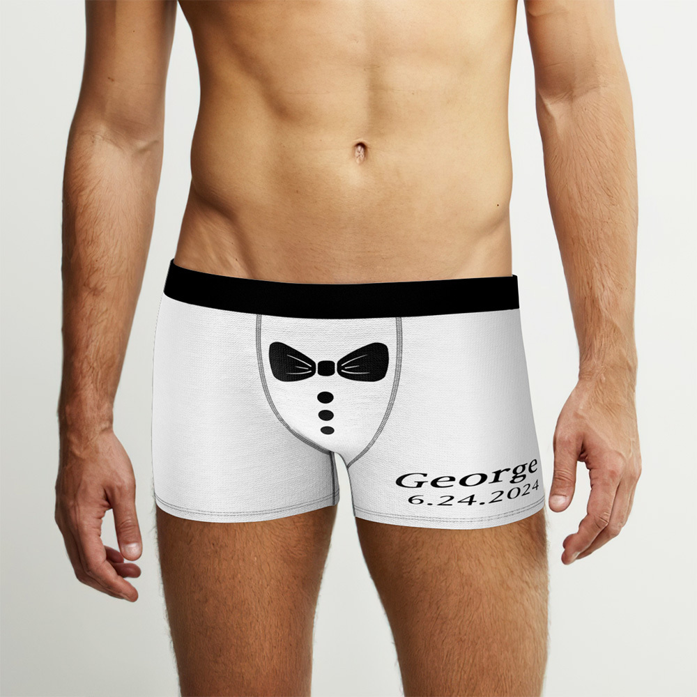 Boxer Personnalisé Avec Nom Pour Homme, Cadeau De Noël Pour Amoureux - Mug Personnalisé