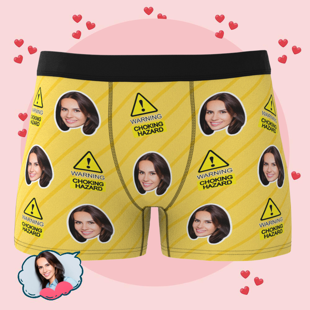 Boxer Personnalisé Pour Homme Avec Photo, Cadeau De Sous-vêtements Personnalisés, Sous-vêtements Personnalisés Avec Visage - Mug Personnalisé