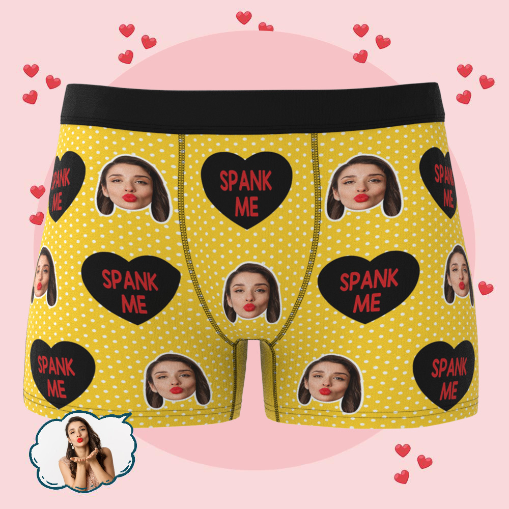 Boxer Photo Personnalisé Pour Lui, Sous-vêtements Pour Le Visage, Cadeau Pour Hommes - Mug Personnalisé