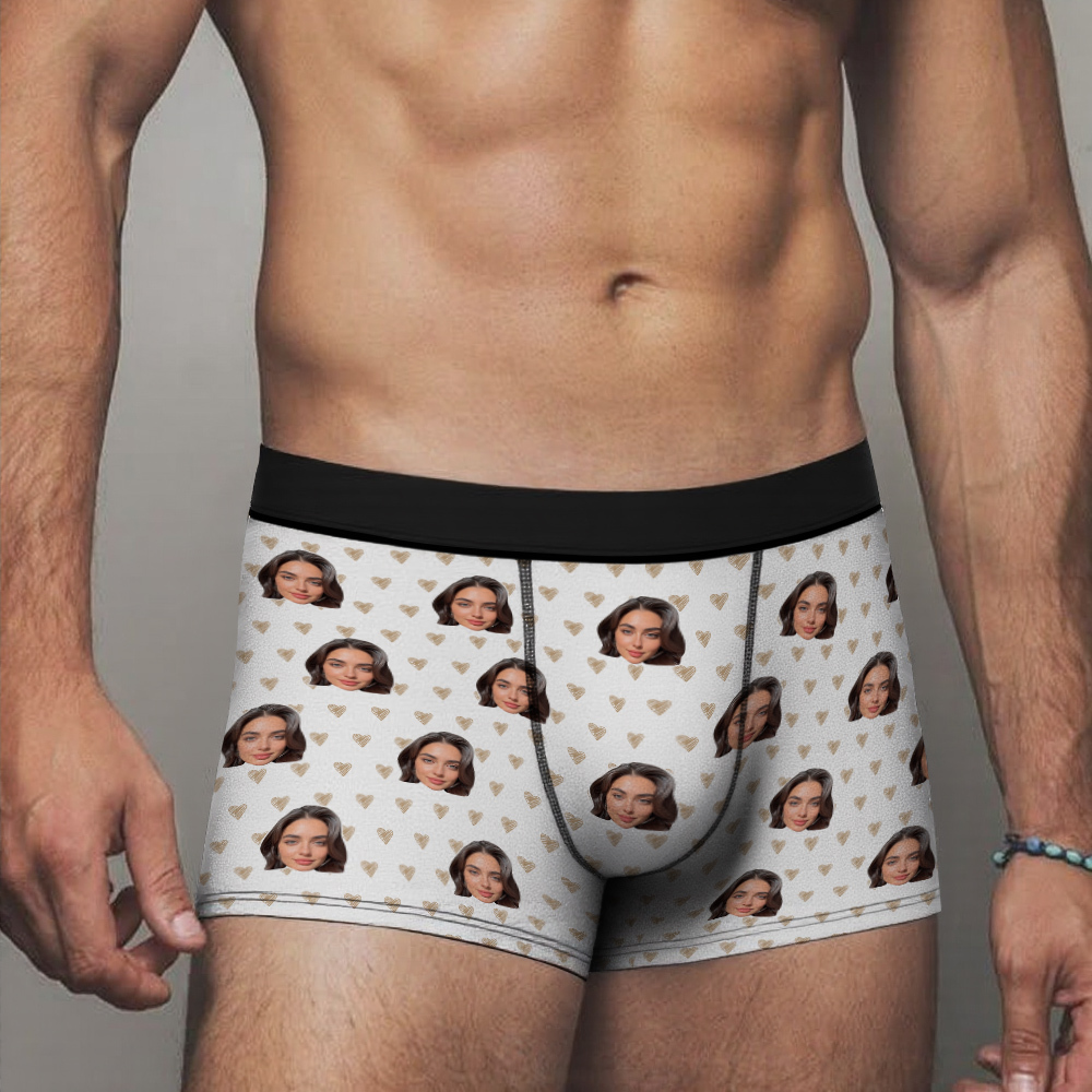 Boxer Personnalisé Pour Homme Avec Photo, Sous-vêtement Personnalisé Avec Visage, Cadeau Pour Lui, Cadeaux Photo Pour Amoureux - Mug Personnalisé