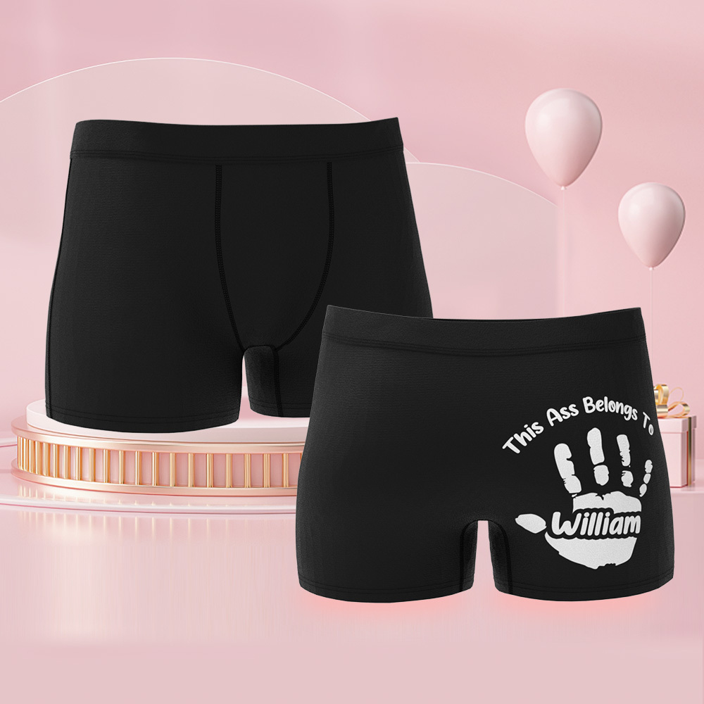 Boxer Personnalisé Avec Nom, Cadeaux Coquins Pour Petit Ami, Boxer Personnalisé Pour Homme, 1 Pièce - Mug Personnalisé
