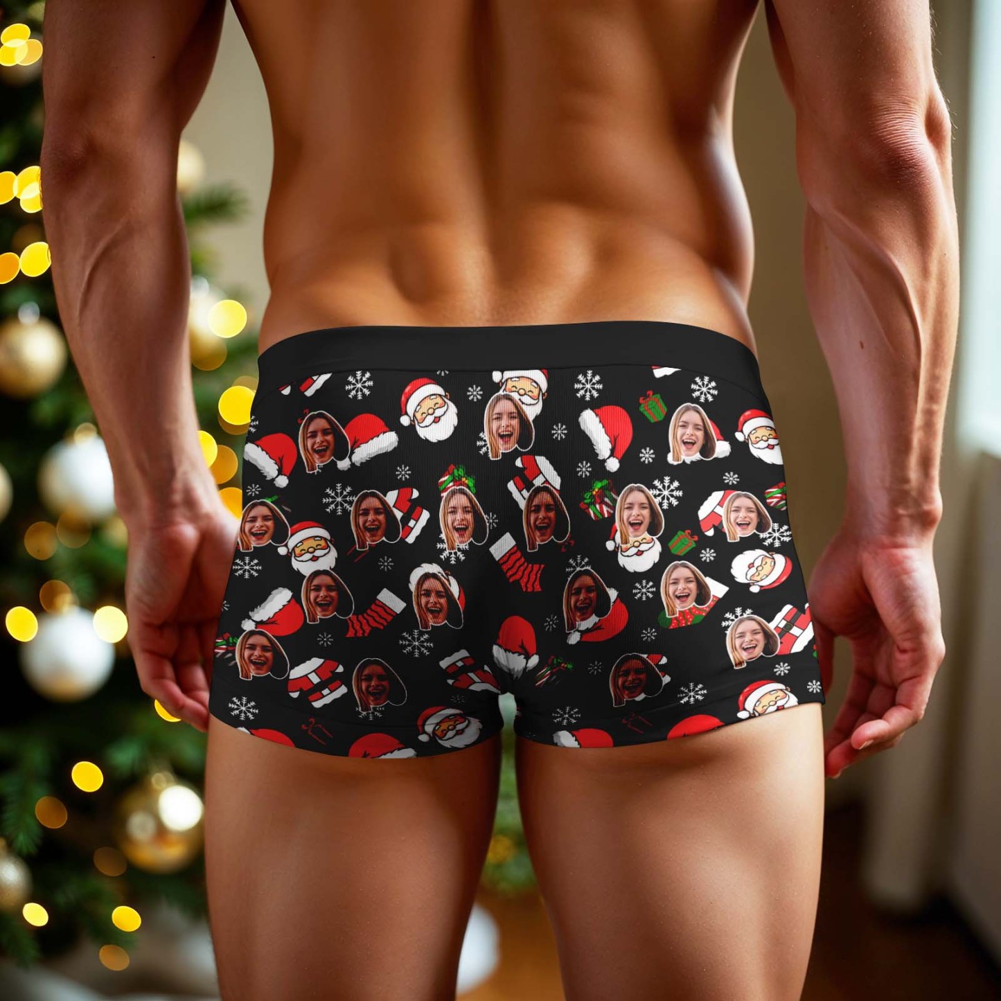 Boxer Personnalisé Pour Homme, Cadeau De Noël Personnalisé Pour Petit Ami - Mug Personnalisé