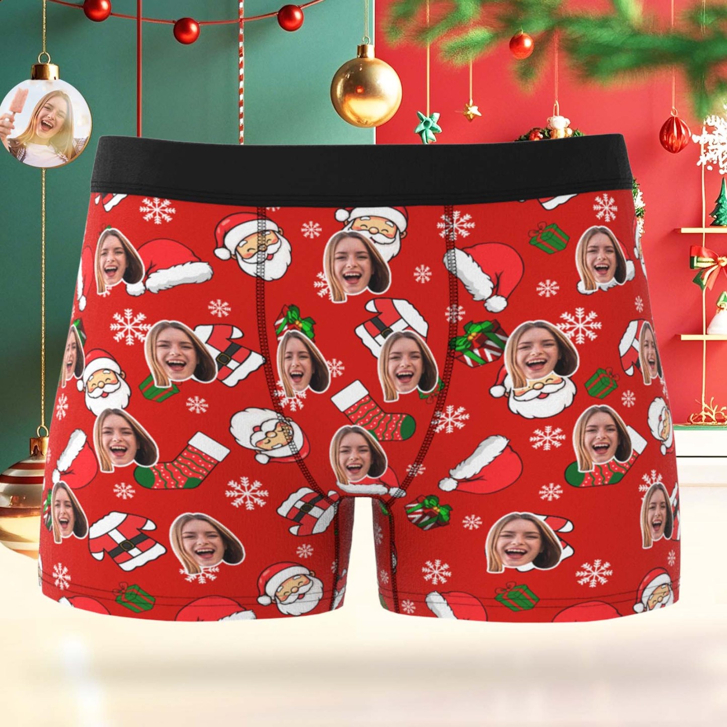 Boxer Personnalisé Pour Homme, Cadeau De Noël Personnalisé Pour Petit Ami - Mug Personnalisé