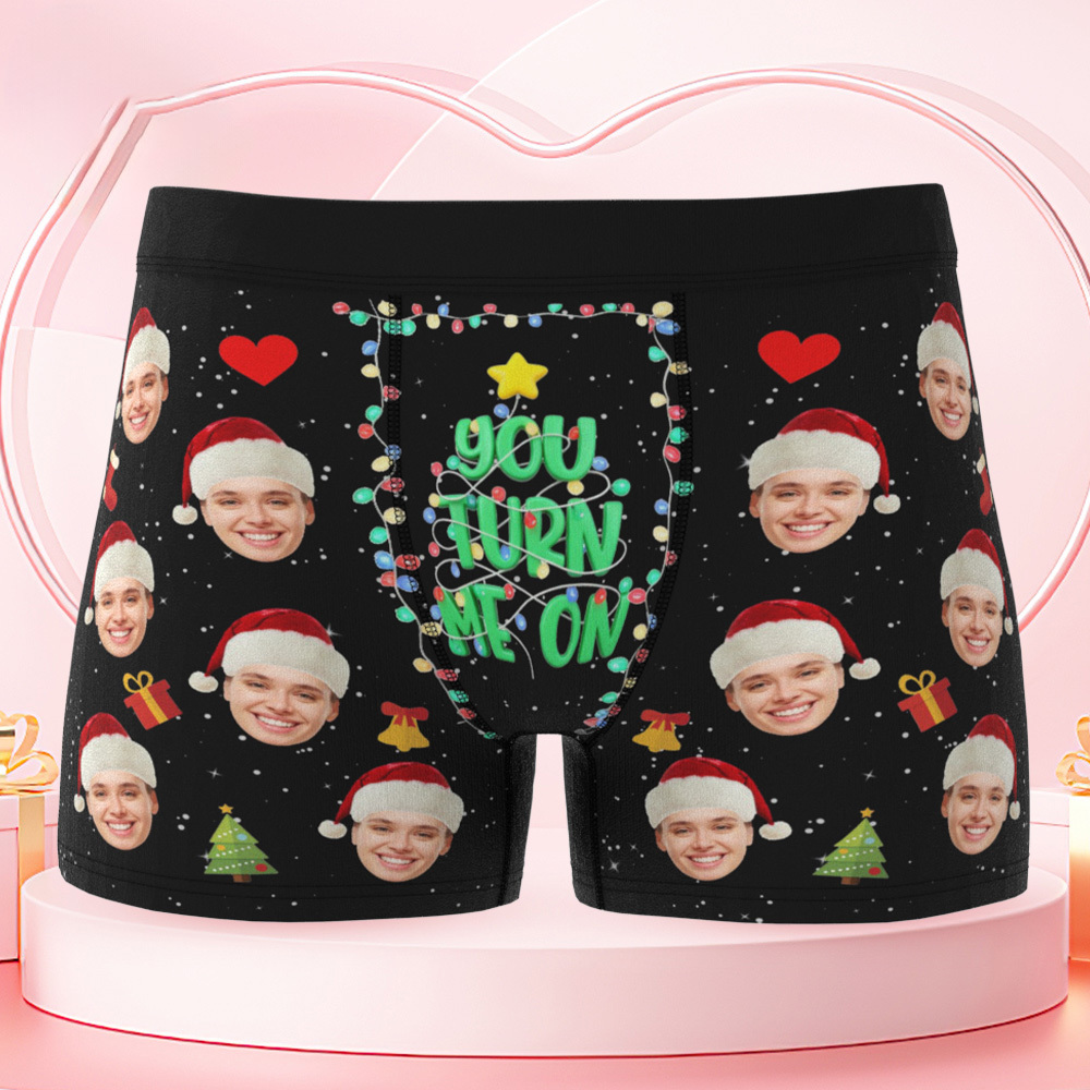 Sous-vêtements De Vacances Personnalisés Culotte De Noël Photo Personnalisée Joli Cadeau De Noël Pour Lui - Mug Personnalisé