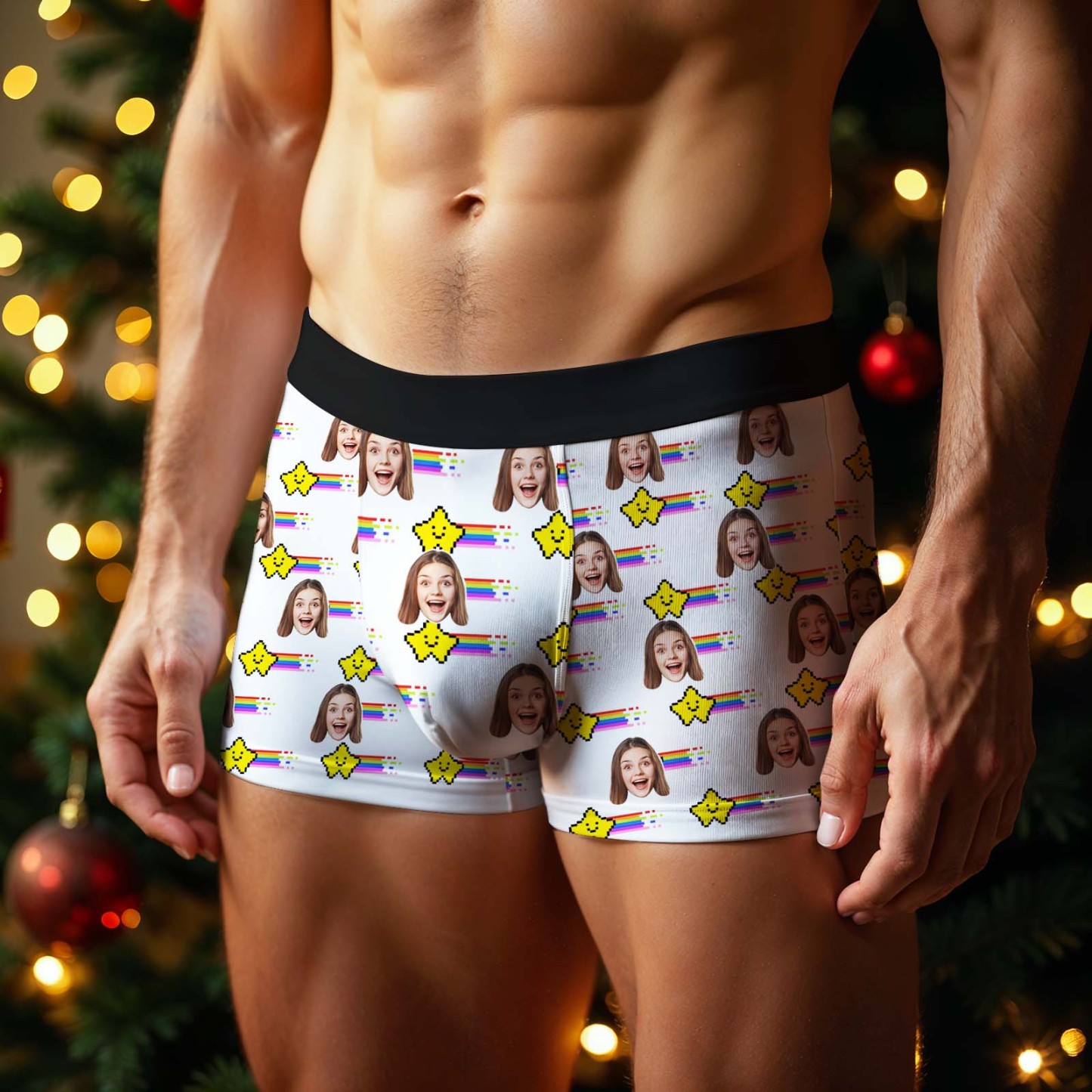 Boxer Photo Personnalisé, Sous-vêtement Photo Personnalisé, Cadeau Pour Amoureux - Mug Personnalisé