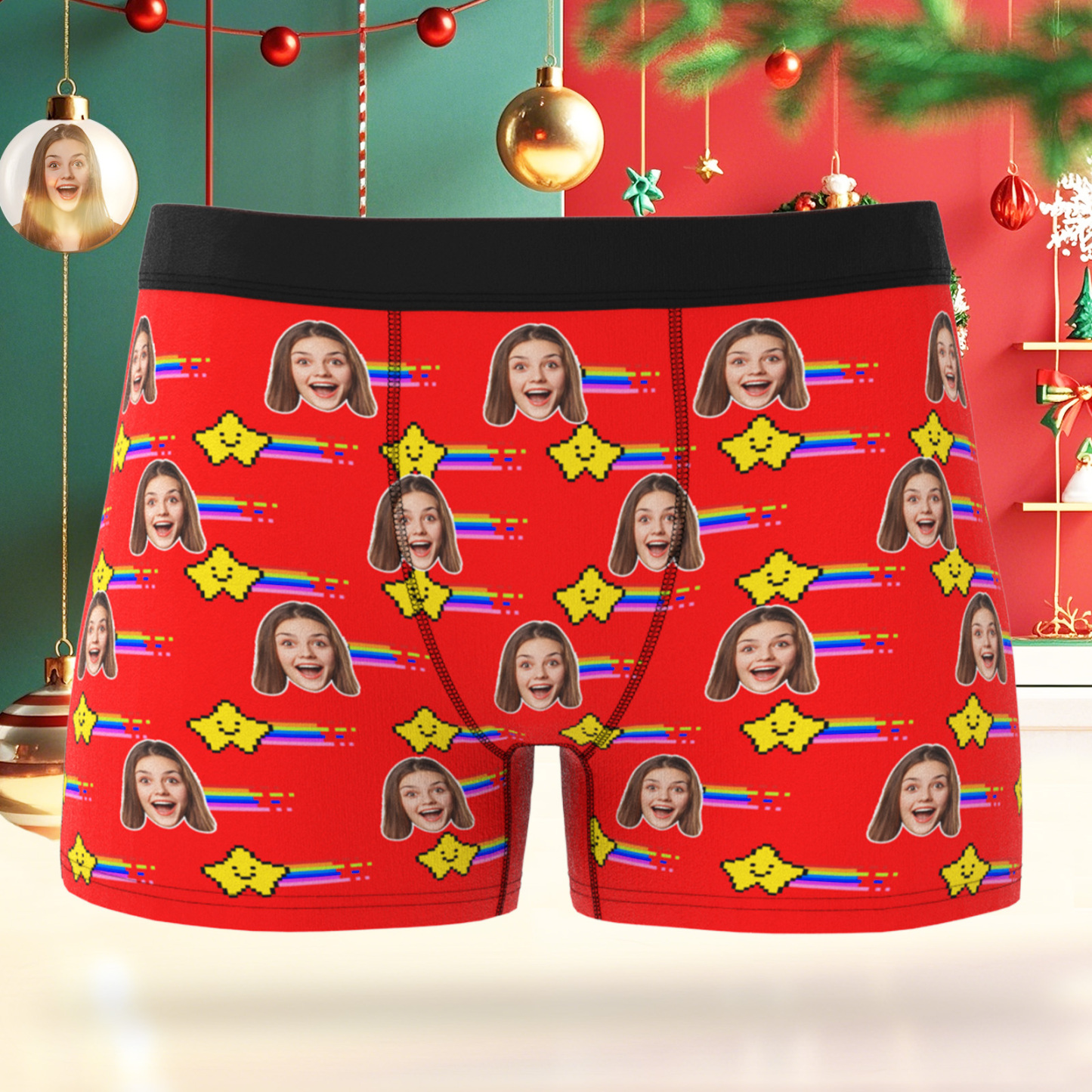 Boxer Photo Personnalisé, Sous-vêtement Photo Personnalisé, Cadeau Pour Amoureux - Mug Personnalisé