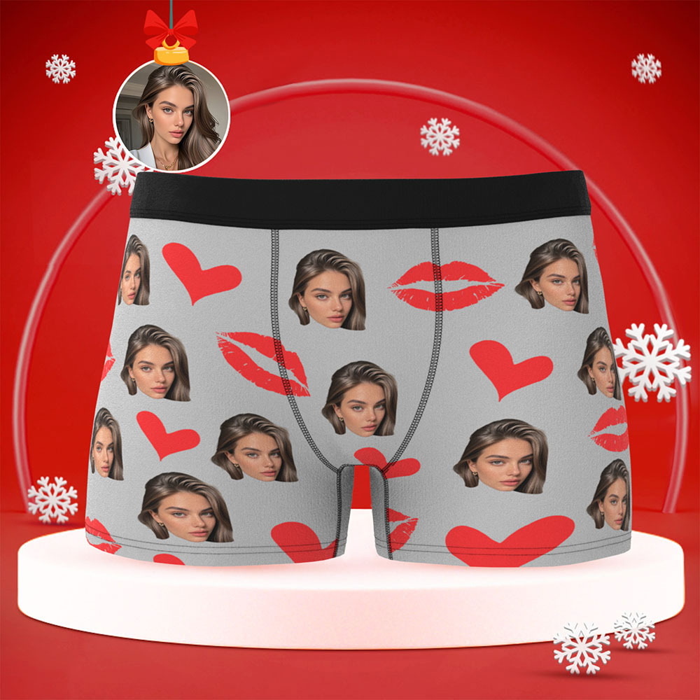 Culottes Personnalisées Avec Lèvres Rouges, Sous-vêtements Personnalisés Avec Photo, Culottes De Noël Personnalisées Avec Photo - Mug Personnalisé