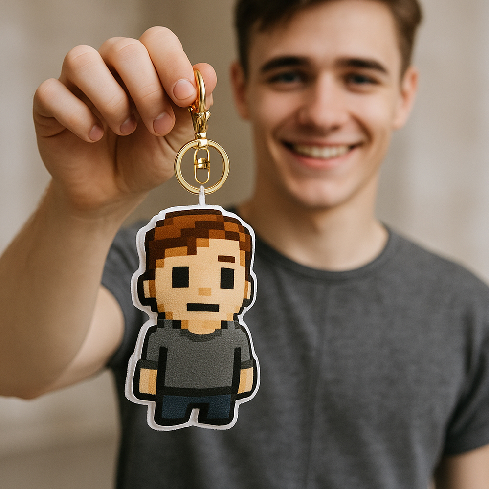 Porte-clés Pixel Minime Personnalisé Porte-clés Pixel Art Personnalisé Porte-clés Photo Minime Poupée Personnalisé - Mug Personnalisé