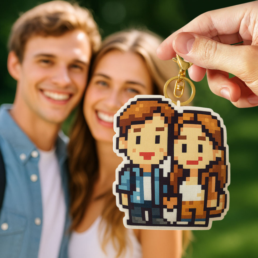 Porte-clés Pixel Minime Personnalisé Porte-clés Pixel Art Personnalisé Porte-clés Photo Minime Poupée Personnalisé - Mug Personnalisé
