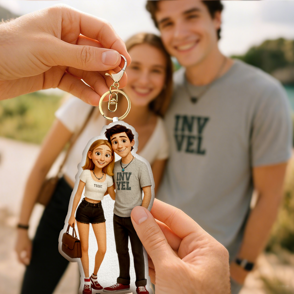 Porte-clés Mignon Personnalisé Porte-clés De Dessin Animé Personnalisé Porte-clés Minime Avec Image Personnalisée - Mug Personnalisé