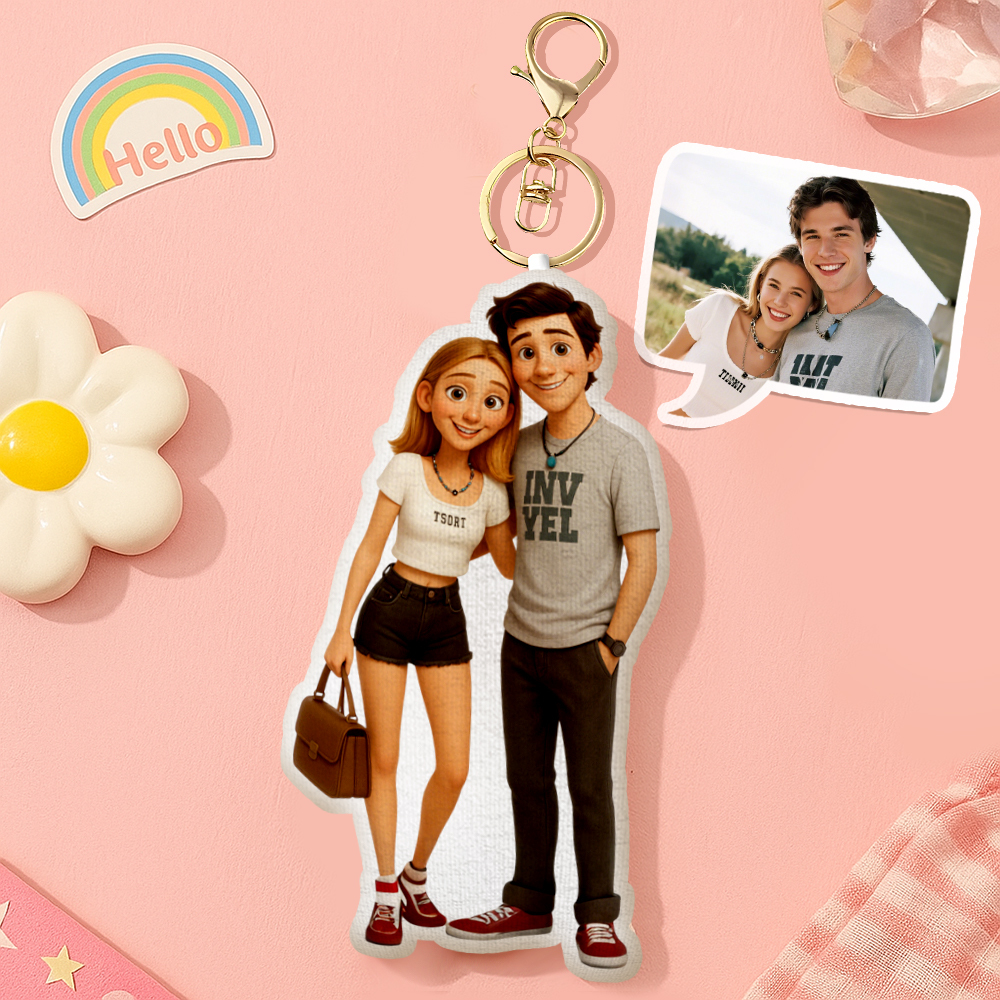 Porte-clés Pixel Minime Personnalisé Porte-clés Pixel Art Personnalisé Porte-clés Photo Minime Poupée Personnalisé - Mug Personnalisé