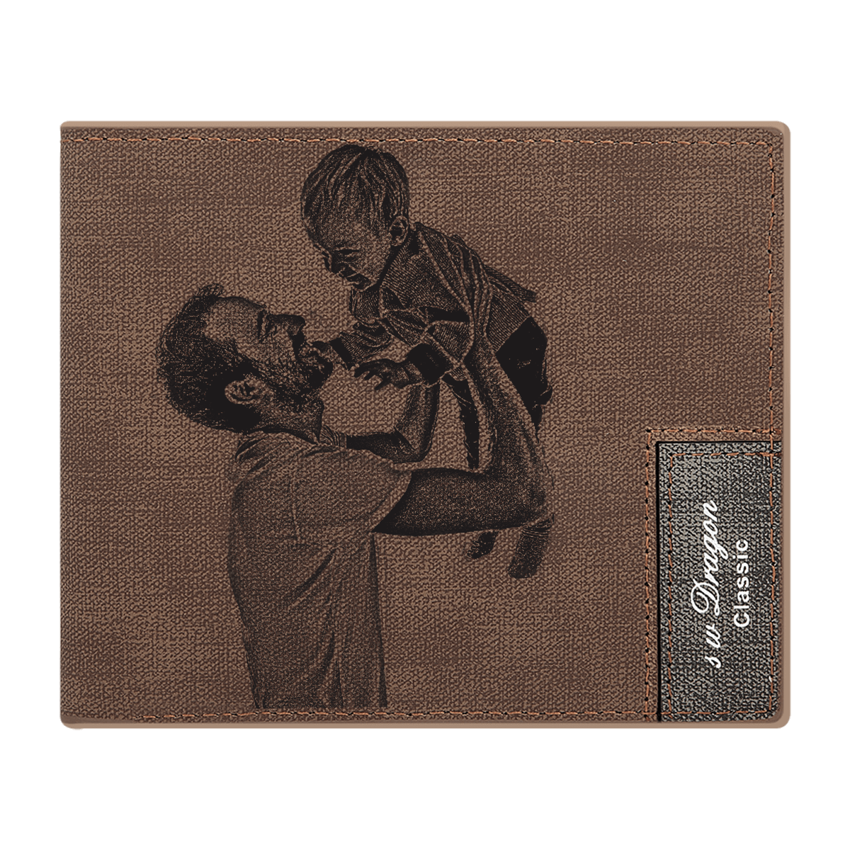 Portefeuille Photo Gravé Portefeuille en Cuir Personnalisé Meilleur Cadeau D'anniversaire pour Homme