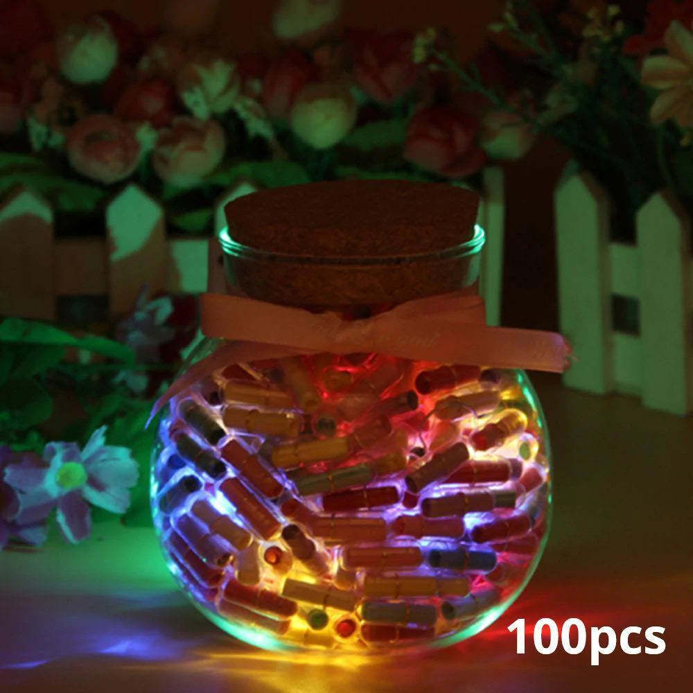 100 Pcs Diy Glow Capsule Lettre Message En Bouteille Cadeaux De Souhait Pour Les Femmes - Mug Personnalisé