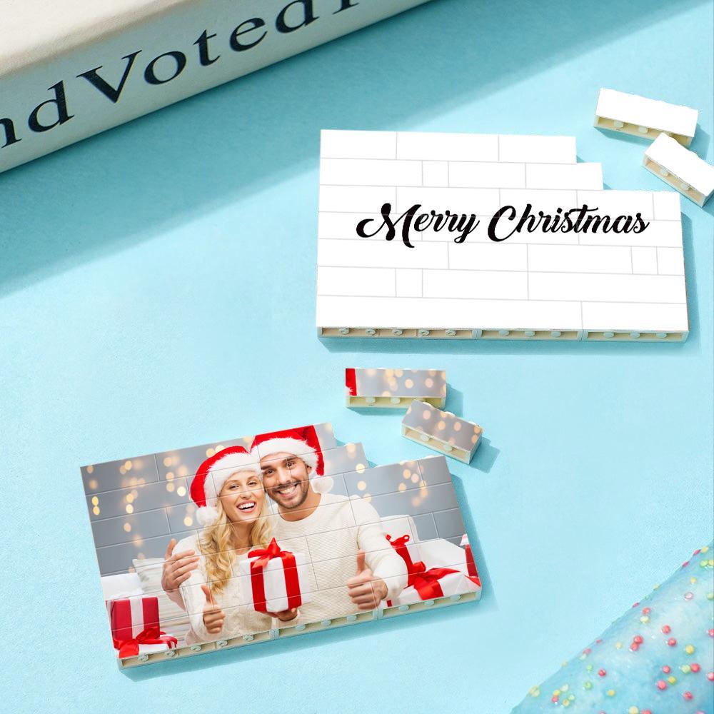 Brique De Construction Personnalisée, Bloc De Photo Et De Texte Personnalisé, Cadeau Pour Noël - Mug Personnalisé