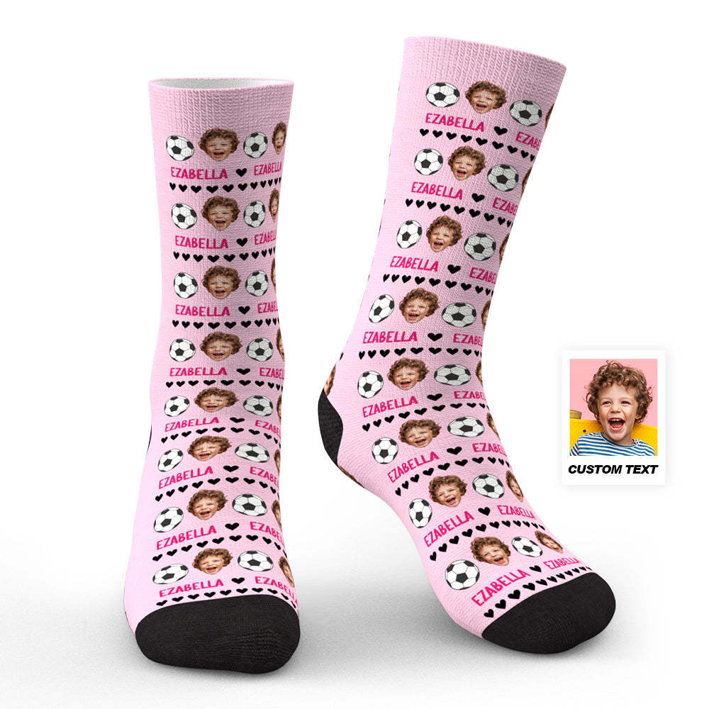 Chaussettes De Football Personnalisées Avec Nom, Chaussettes D'équipe De Football Avec Photo Personnalisée - Mug Personnalisé