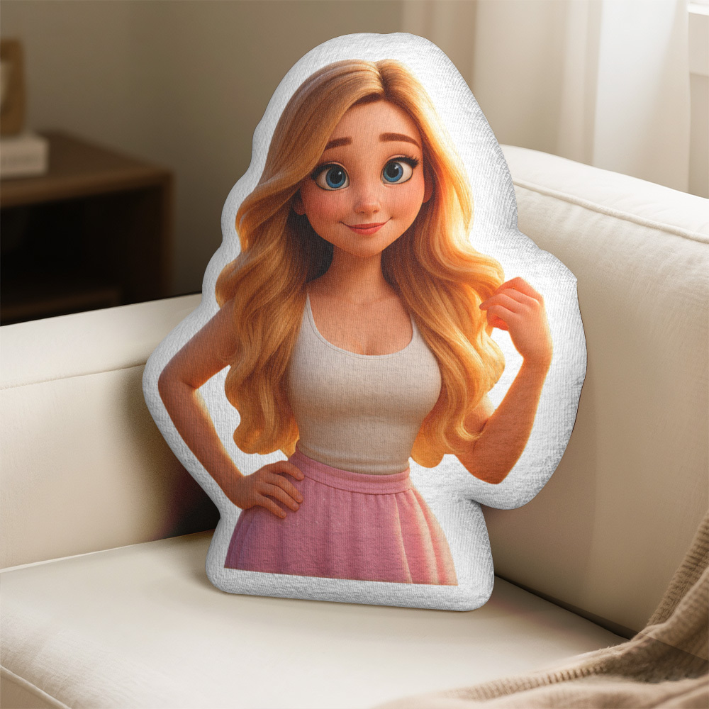 Coussin Mignon Personnalisé Coussin De Dessin Animé Personnalisé Image De Visage Personnalisée Minime Throw Doll - Mug Personnalisé