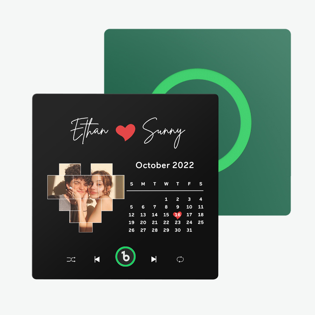 Aimant De Réfrigérateur Spotify Nouvelle Version 4.0, Aimant Musical Personnalisé Avec Cadre Coloré, Aimant De Réfrigérateur En Forme D'album, Permet D'écouter Des Chansons, Cadeau Pour Couple - Mug Personnalisé