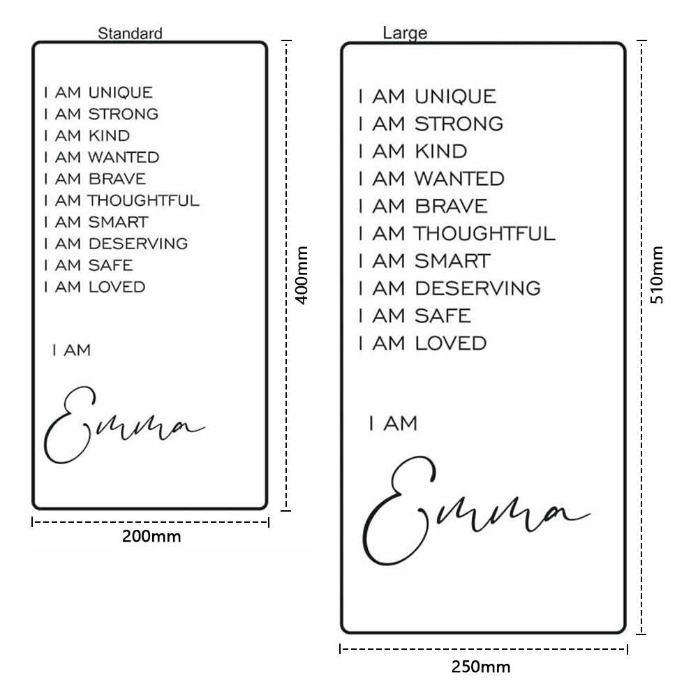 Affirmations Mirror - I Am Mirror Illumine Une Lampe De Chambre Colorée - Mug Personnalisé