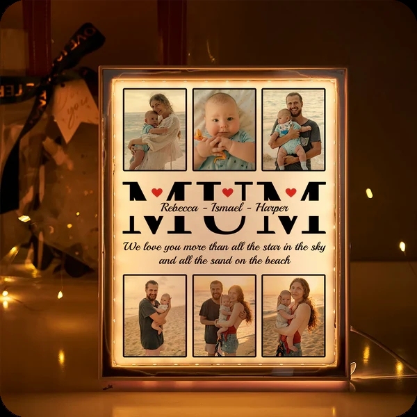 Miroir Lumineux Personnalisé Pour Maman, Cadeau De Fête Des Mères Avec Lumière Led Pour Maman, Miroir Personnalisé Avec Photos-2 - Mug Personnalisé