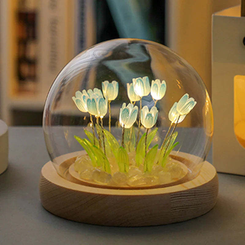Veilleuse En Forme De Tulipe Diy, Cadeau Romantique Fait À La Main Pour L'amour - Mug Personnalisé